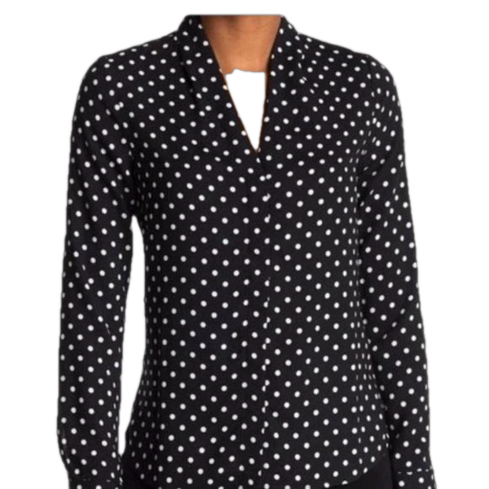 Halogen Women’s Blouse Long Sleeve Button Down Shirt Size Medium NWOT